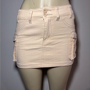SHEIN Beige Denim Skirt